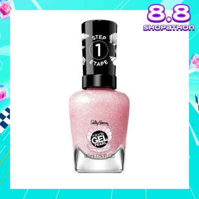 SALLY HANSEN Miracle Gel Nail Polish Lacquer Modern Pearl Collection Pink Sand 906 (No UV/LED Light Necessary) 14.7ml