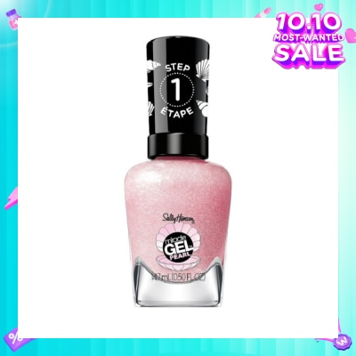 SALLY HANSEN Miracle Gel Nail Polish Lacquer Modern Pearl Collection Pink Sand 906 (No UV/LED Light Necessary) 14.7ml