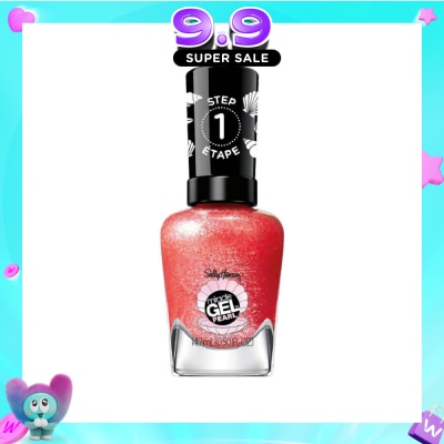 SALLY HANSEN - Miracle Gel Nail Polish Lacquer Modern Pearl Collection Rare Red Pearl 907 (No UV/LED Light Necessary) 14.7ml image