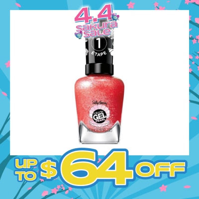 SALLY HANSEN - Miracle Gel Nail Polish Lacquer Modern Pearl Collection Rare Red Pearl 907 (No UV/LED Light Necessary) 14.7ml