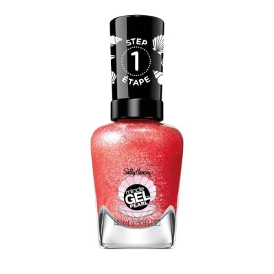 SALLY HANSEN Miracle Gel Nail Polish Lacquer Modern Pearl Collection Rare Red Pearl 907 (No UV/LED Light Necessary) 14.7ml