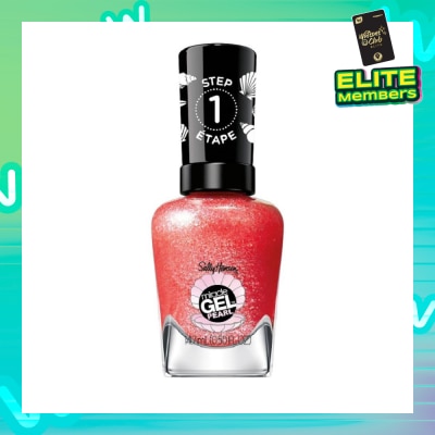 SALLY HANSEN Miracle Gel Nail Polish Lacquer Modern Pearl Collection Rare Red Pearl 907 (No UV/LED Light Necessary) 14.7ml