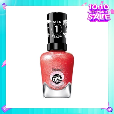 SALLY HANSEN Miracle Gel Nail Polish Lacquer Modern Pearl Collection Rare Red Pearl 907 (No UV/LED Light Necessary) 14.7ml