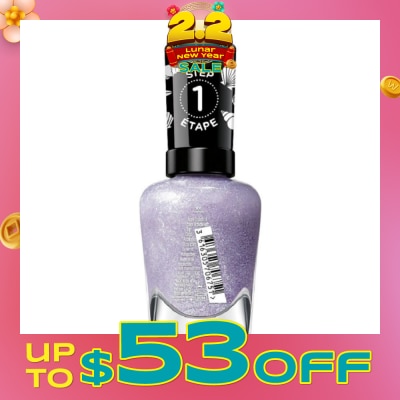 SALLY HANSEN Miracle Gel Nail Polish Lacquer Modern Pearl Collection Pearl-Ple 908 (No UV/LED Light Necessary) 14.7ml