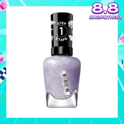 SALLY HANSEN Miracle Gel Nail Polish Lacquer Modern Pearl Collection Pearl-Ple 908 (No UV/LED Light Necessary) 14.7ml