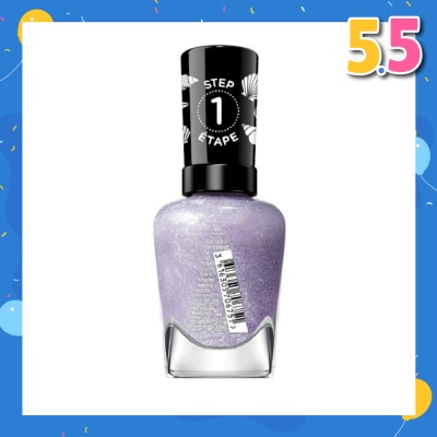 SALLY HANSEN Miracle Gel Nail Polish Lacquer Modern Pearl Collection Pearl-Ple 908 (No UV/LED Light Necessary) 14.7ml