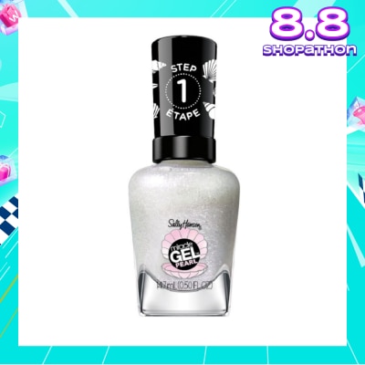 SALLY HANSEN Miracle Gel Nail Polish Lacquer Modern Pearl Collection Moonlight Mist 909 (No UV/LED Light Necessary) 14.7ml