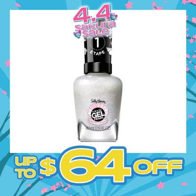 SALLY HANSEN - Miracle Gel Nail Polish Lacquer Modern Pearl Collection Moonlight Mist 909 (No UV/LED Light Necessary) 14.7ml