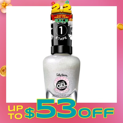 SALLY HANSEN Miracle Gel Nail Polish Lacquer Modern Pearl Collection Moonlight Mist 909 (No UV/LED Light Necessary) 14.7ml