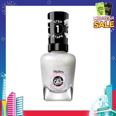 SALLY HANSEN Miracle Gel Nail Polish Lacquer Modern Pearl Collection Moonlight Mist 909 (No UV/LED Light Necessary) 14.7ml