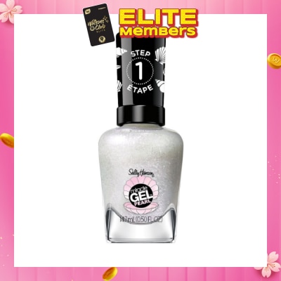 SALLY HANSEN Miracle Gel Nail Polish Lacquer Modern Pearl Collection Moonlight Mist 909 (No UV/LED Light Necessary) 14.7ml