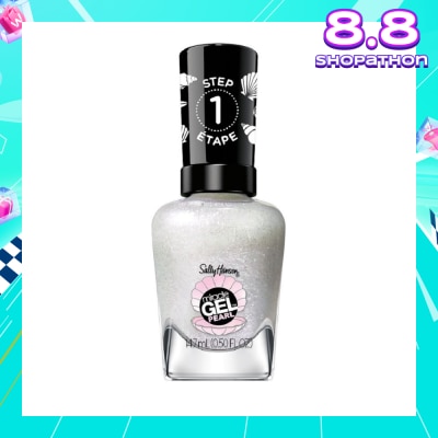 SALLY HANSEN Miracle Gel Nail Polish Lacquer Modern Pearl Collection Moonlight Mist 909 (No UV/LED Light Necessary) 14.7ml