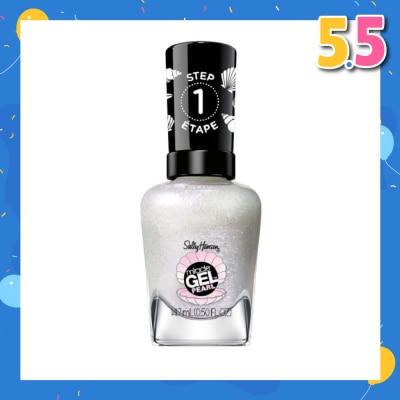 SALLY HANSEN Miracle Gel Nail Polish Lacquer Modern Pearl Collection Moonlight Mist 909 (No UV/LED Light Necessary) 14.7ml