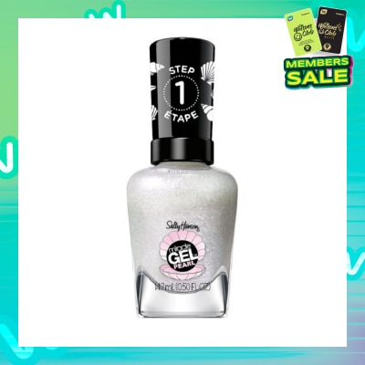 SALLY HANSEN Miracle Gel Nail Polish Lacquer Modern Pearl Collection Moonlight Mist 909 (No UV/LED Light Necessary) 14.7ml
