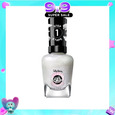 SALLY HANSEN - Miracle Gel Nail Polish Lacquer Modern Pearl Collection Moonlight Mist 909 (No UV/LED Light Necessary) 14.7ml (Expiry: Jul`2027) image