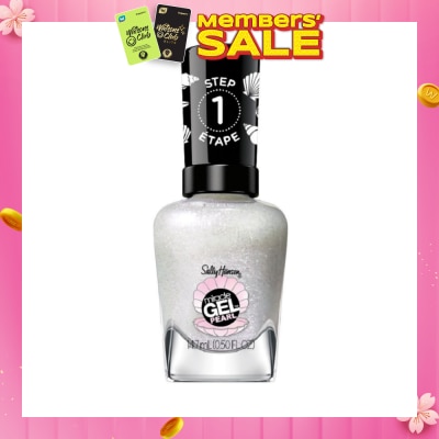SALLY HANSEN Miracle Gel Nail Polish Lacquer Modern Pearl Collection Moonlight Mist 909 (No UV/LED Light Necessary) 14.7ml