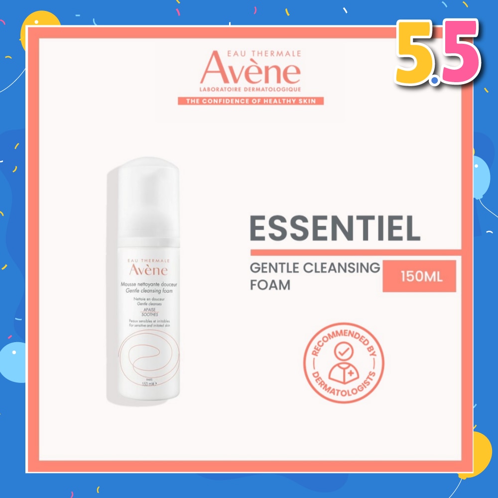 Soothes Gentle Cleansing Foam (Gently Removes Make-Up On Face, Eyes & Lips) 150ml