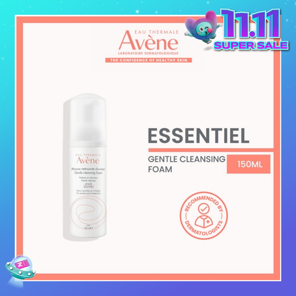 Soothes Gentle Cleansing Foam (Gently Removes Make-Up On Face, Eyes & Lips) 150ml