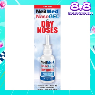 NEILMED Nasogel Drip Free Gel Spray (Hydrate and Lubricate Dry and Irritated Nasal Passages) 30ml