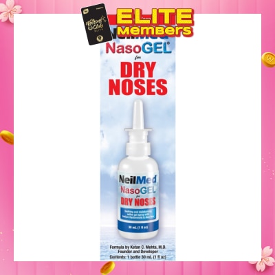 NEILMED Nasogel Drip Free Gel Spray (Hydrate and Lubricate Dry and Irritated Nasal Passages) 30ml