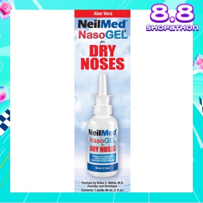 NEILMED Nasogel Drip Free Gel Spray (Hydrate and Lubricate Dry and Irritated Nasal Passages) 30ml