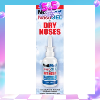 NEILMED - Nasogel Drip Free Gel Spray (Hydrate and Lubricate Dry and Irritated Nasal Passages) 30ml