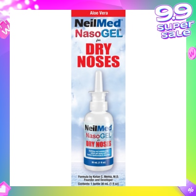 NEILMED Nasogel Drip Free Gel Spray (Hydrate and Lubricate Dry and Irritated Nasal Passages) 30ml