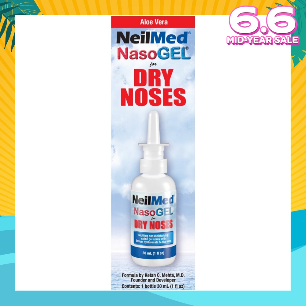 Nasogel Drip Free Gel Spray (Hydrate and Lubricate Dry and Irritated Nasal Passages) 30ml