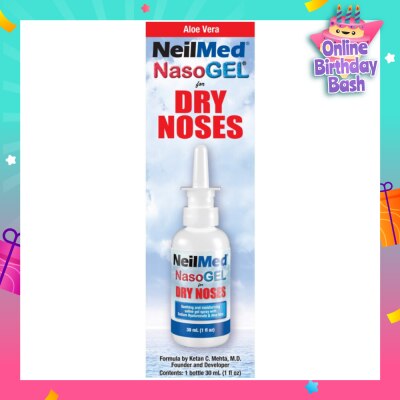 NEILMED Nasogel Drip Free Gel Spray (Hydrate and Lubricate Dry and Irritated Nasal Passages) 30ml