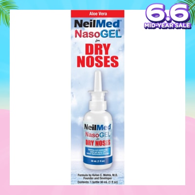 NEILMED Nasogel Drip Free Gel Spray (Hydrate and Lubricate Dry and Irritated Nasal Passages) 30ml