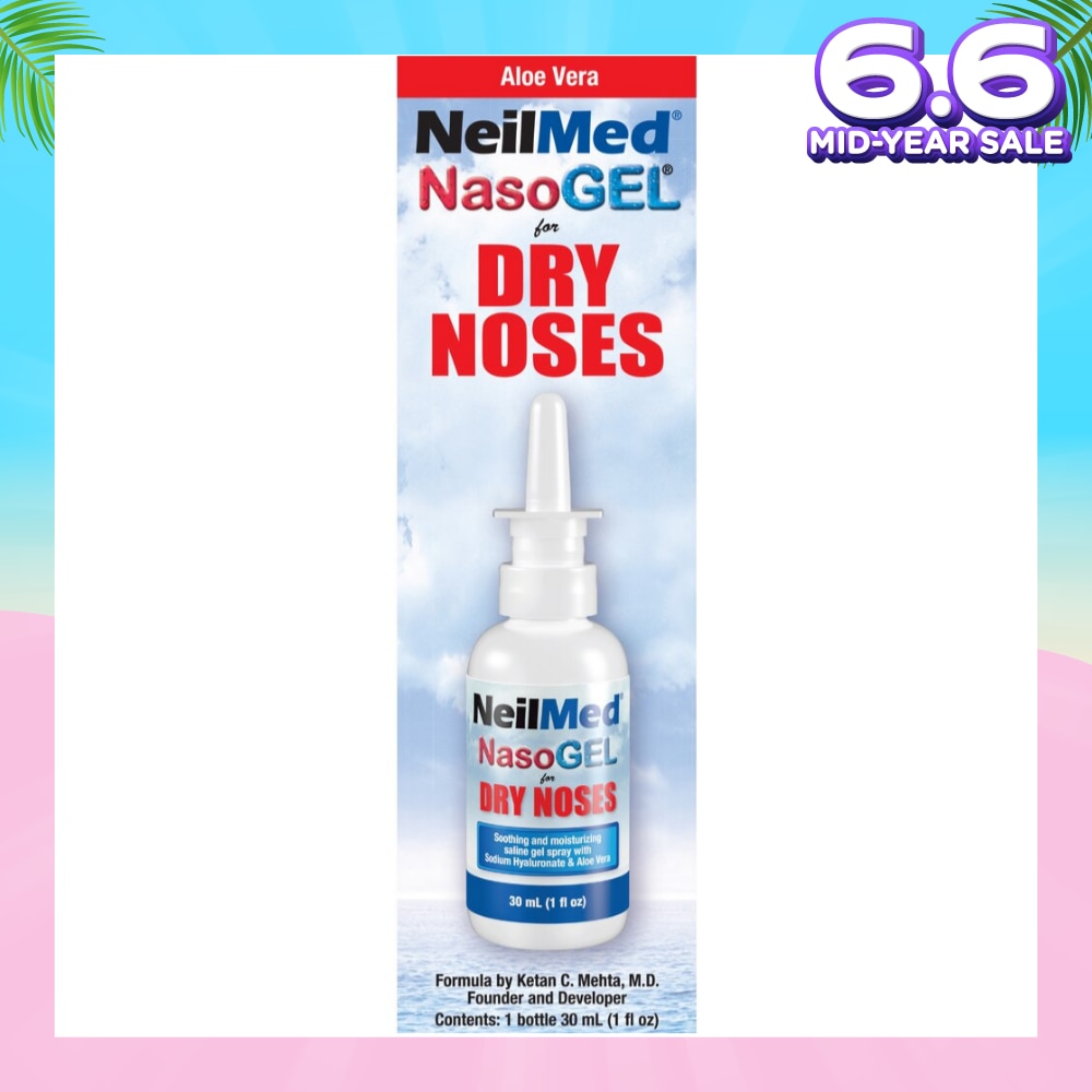 Nasogel Drip Free Gel Spray (Hydrate and Lubricate Dry and Irritated Nasal Passages) 30ml