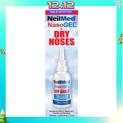 NEILMED Nasogel Drip Free Gel Spray (Hydrate and Lubricate Dry and Irritated Nasal Passages) 30ml