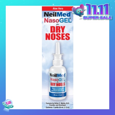 NEILMED Nasogel Drip Free Gel Spray (Hydrate and Lubricate Dry and Irritated Nasal Passages) 30ml