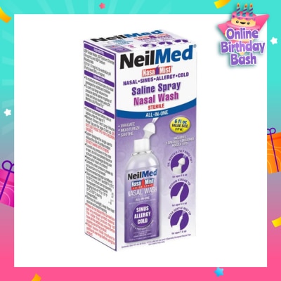 NEILMED NeilMed NasaMist Saline Spray All-In-One (Soothe, Moisturize and Cleanse Nasal) 17ml