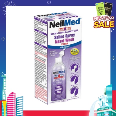 NEILMED NeilMed NasaMist Saline Spray All-In-One (Soothe, Moisturize and Cleanse Nasal) 17ml