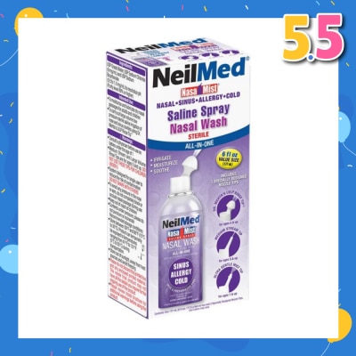 NEILMED NeilMed NasaMist Saline Spray All-In-One (Soothe, Moisturize and Cleanse Nasal) 17ml