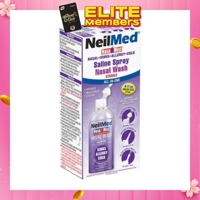 NEILMED NeilMed NasaMist Saline Spray All-In-One (Soothe, Moisturize and Cleanse Nasal) 17ml