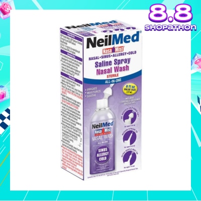 NEILMED NeilMed NasaMist Saline Spray All-In-One (Soothe, Moisturize and Cleanse Nasal) 17ml
