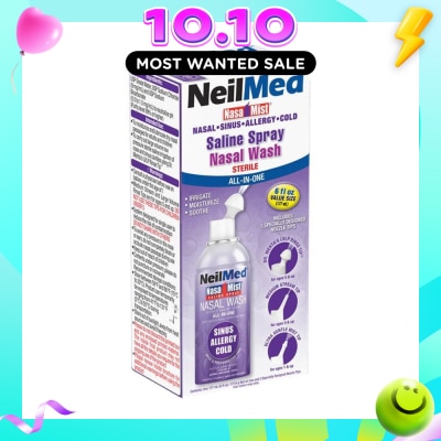 NEILMED NeilMed NasaMist Saline Spray All In One (Soothe, Moisturize and Cleanse Nasal) 17ml image
