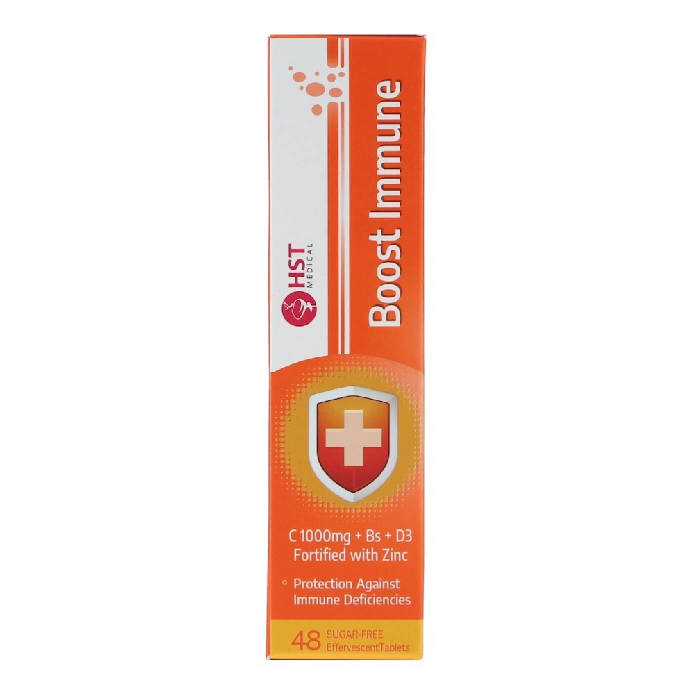 Medical Boost Immune Vitamin C + Zinc Effervescent Tablet Orange Flavour 48s image
