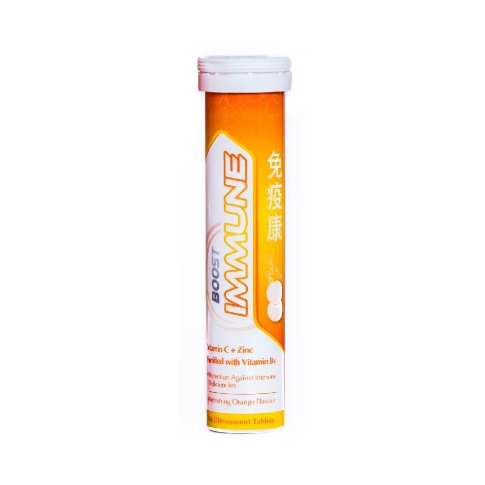 Nature's Essentials Boost Immune Orange Flavour Effervescent Tablets 48's