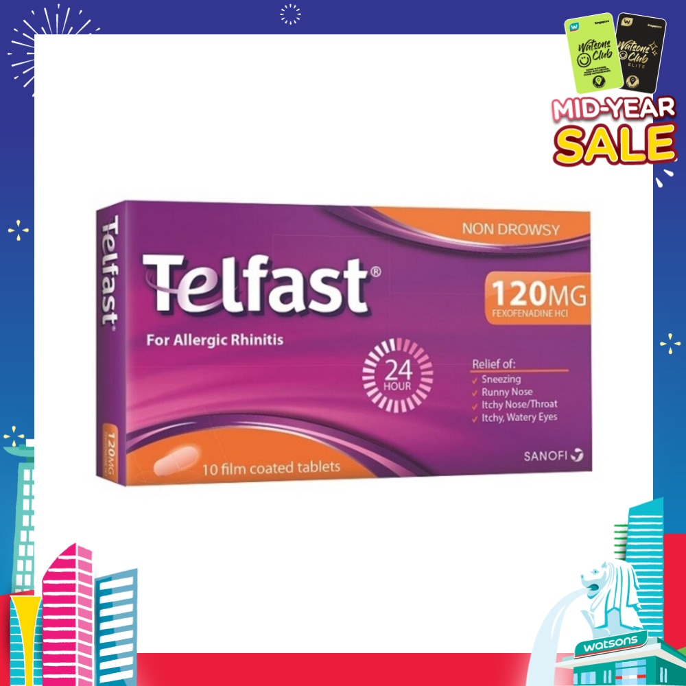 Fast And Non-Drowsy Allergy Relief 120mg Tablet 10s