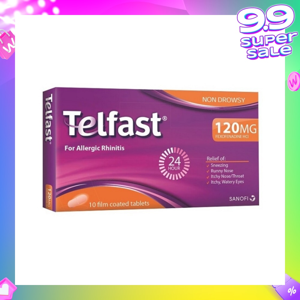Fast And Non-Drowsy Allergy Relief 120mg Tablet 10s