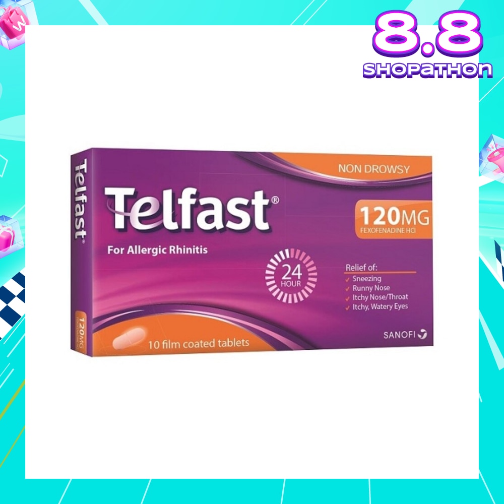 Fast And Non-Drowsy Allergy Relief 120mg Tablet 10s