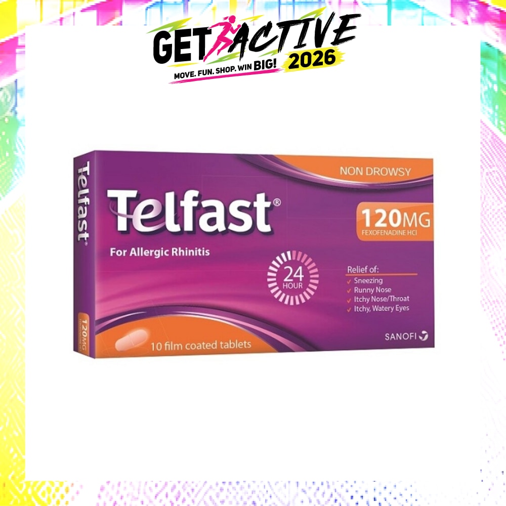 Fast And Non-Drowsy Allergy Relief 120mg Tablet 10s image