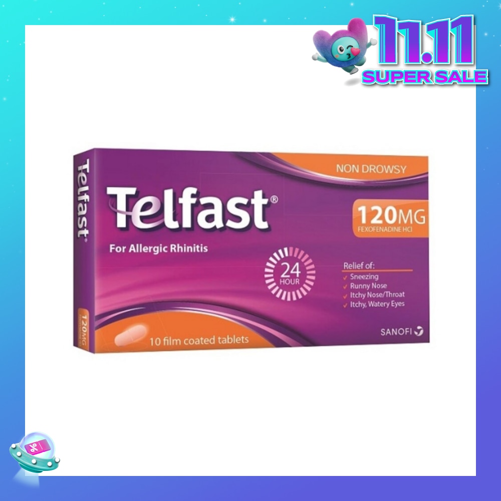 Fast And Non-Drowsy Allergy Relief 120mg Tablet 10s