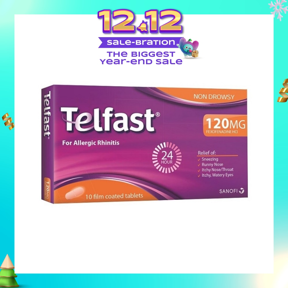 Fast And Non-Drowsy Allergy Relief 120mg Tablet 10s