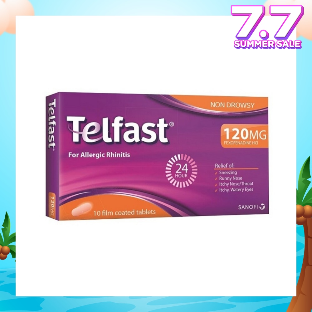Fast And Non-Drowsy Allergy Relief 120mg Tablet 10s