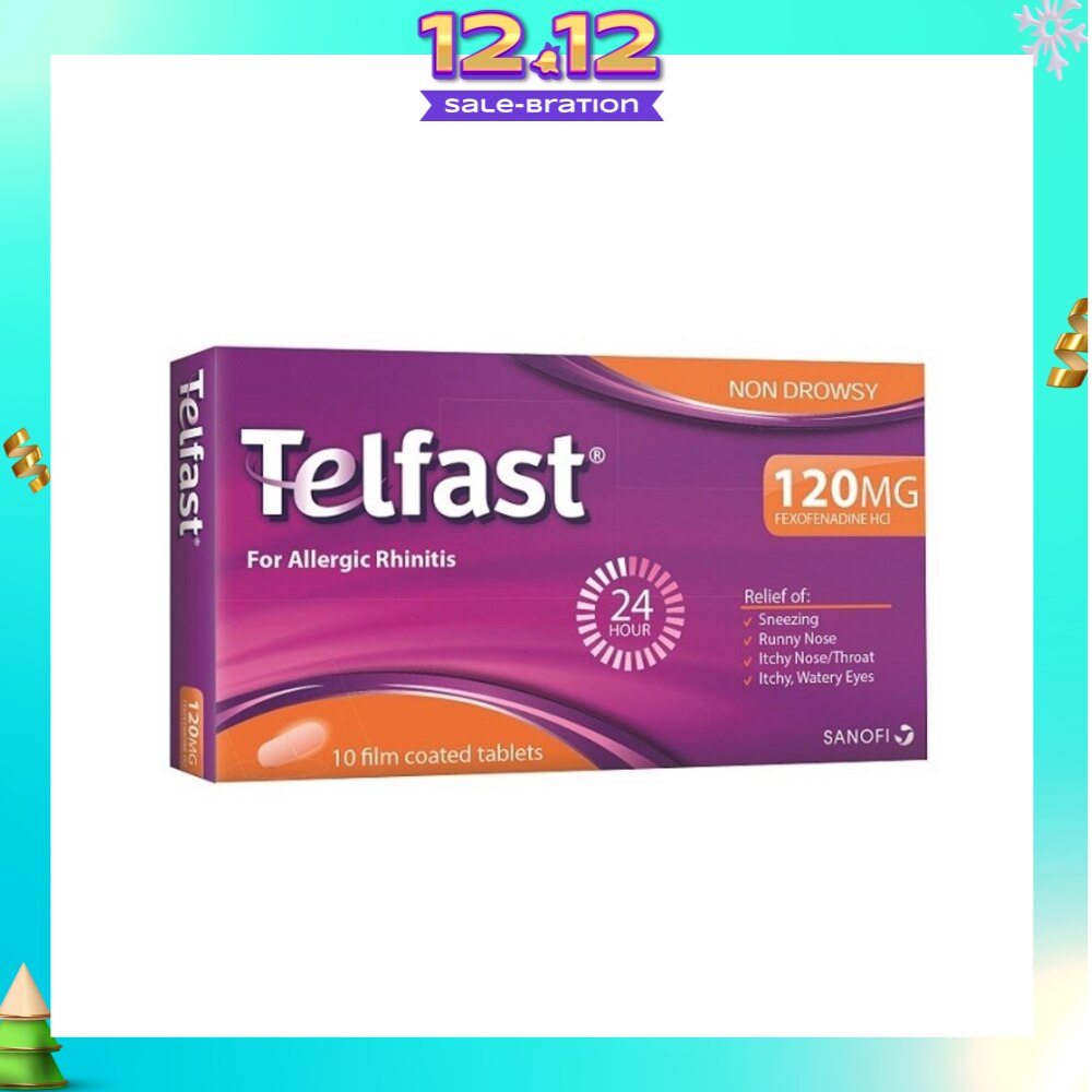 Fast And Non-Drowsy Allergy Relief 120mg Tablet 10s