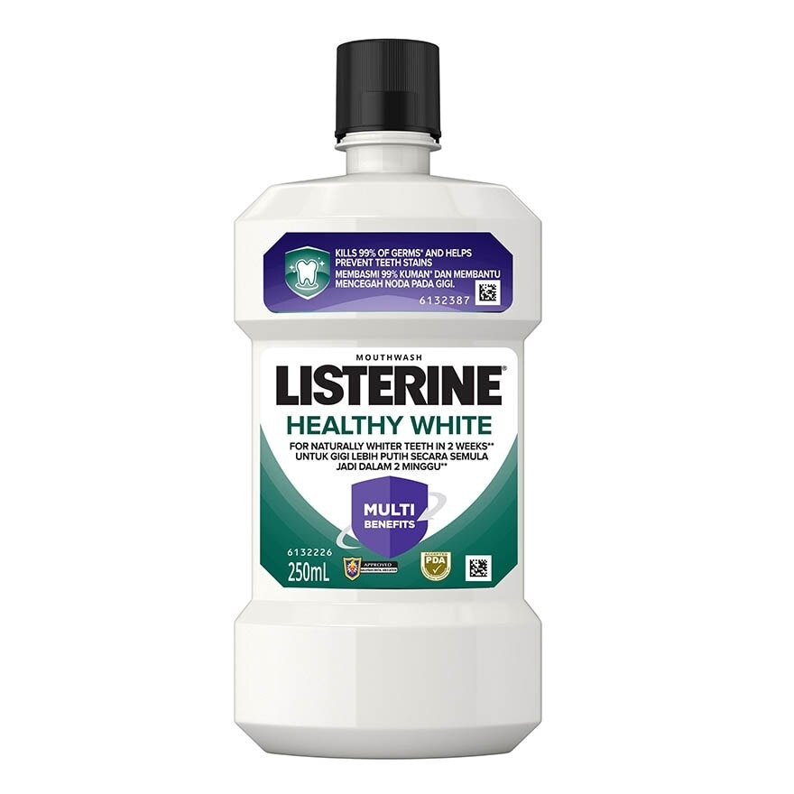 Healthy White Multi-Action Mouthwash Natural Lemon & Salt (Lift Stains To Give Whiter Teeth) 250ml